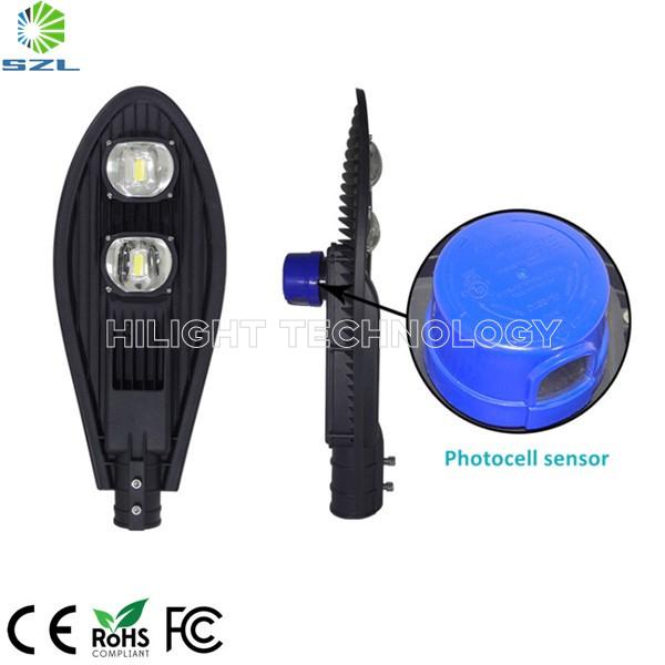 IP66 ADC12 Aluminum 2 COB LED Photocell Sensor 80W 100W LED Street Light