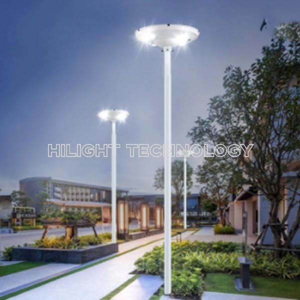 Led Solar Garden Light Integrated 50W UFO Design Light
